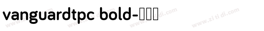 vanguardtpc bold字体转换
